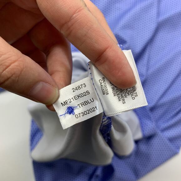 Peter Millar Shirt Mens L Large Blue Summer Comfort Sport Harlow Printed Jersey - Picture 9 of 11